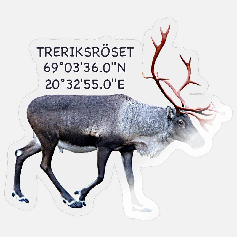 DREI-LÄNDER-ROSETTE - Sticker Größe S (10 x 10 cm) - Transparent glänzend