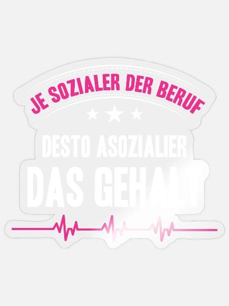 Pflegerin Geschenke Pflege Lustig Krankenpflegerin - Sticker Größe S (10 x 10 cm) - Transparent glänzend