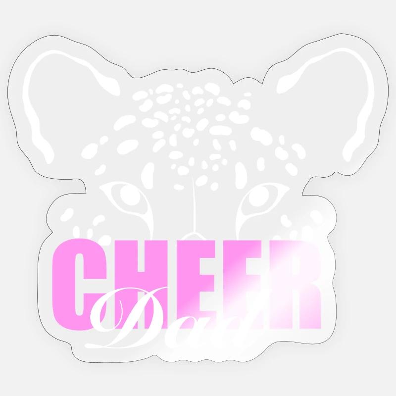 Papa de soutien - Sticker taille S (10 x 10 cm) - brillant transparent