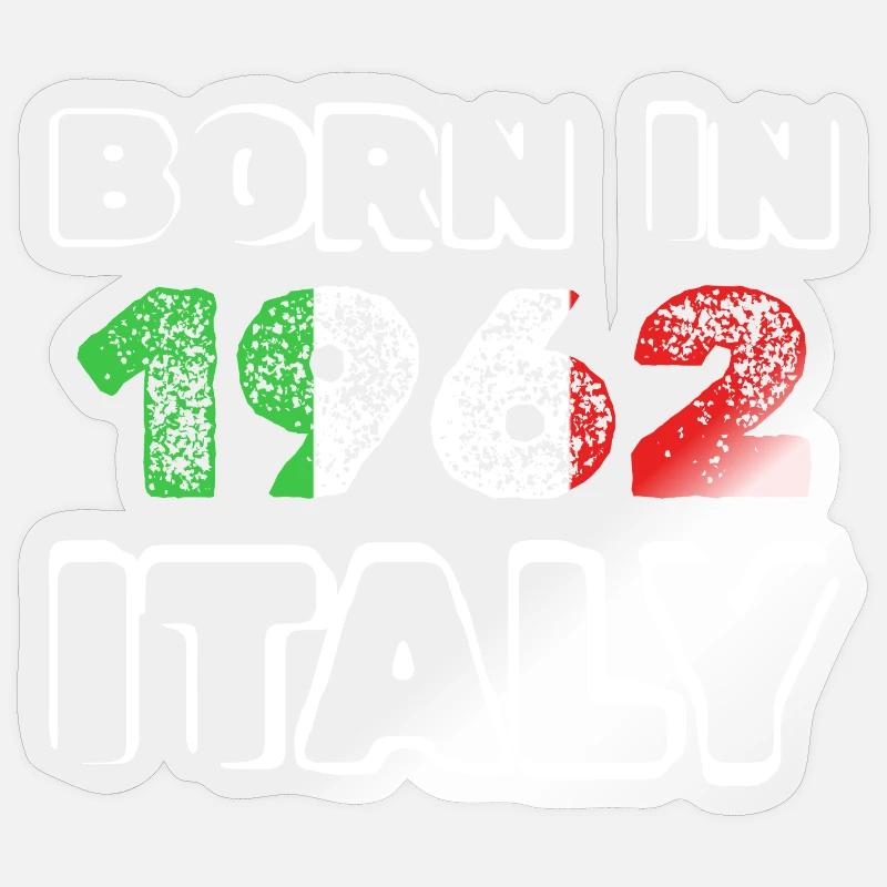 1962 - Sticker taille S (10 x 10 cm) - brillant transparent