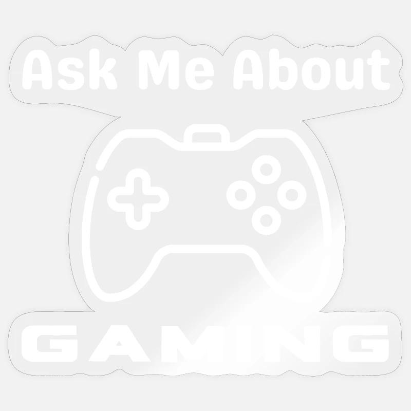 Frag Mich Nach Gaming Controller Sticker Größe S (10 x 10 cm)
