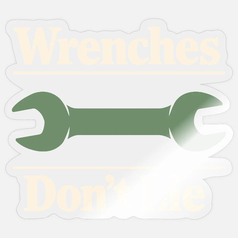 Traktormechaniker Dieselreparatur Tech - Sticker Größe S (10 x 10 cm) - Transparent glänzend