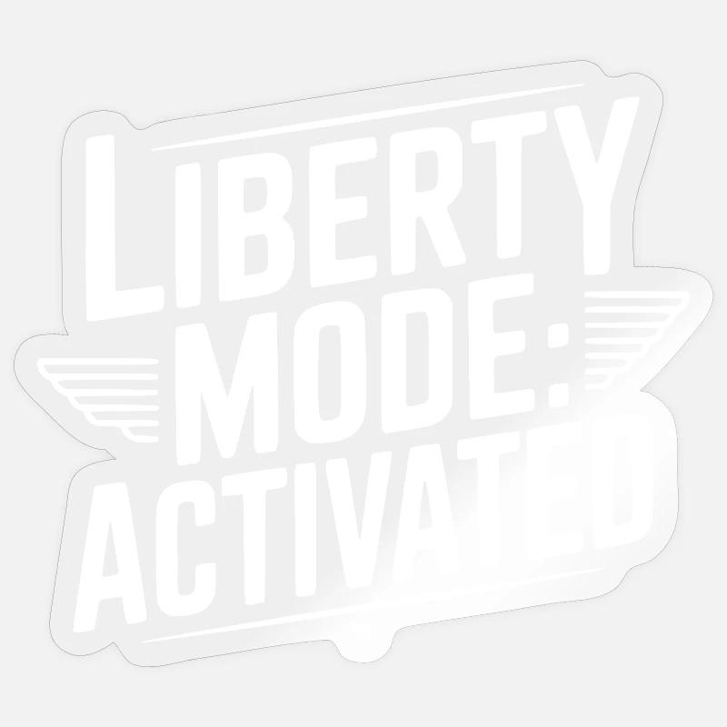 Mode Liberté : Activé Sticker taille S (10 x 10 cm)
