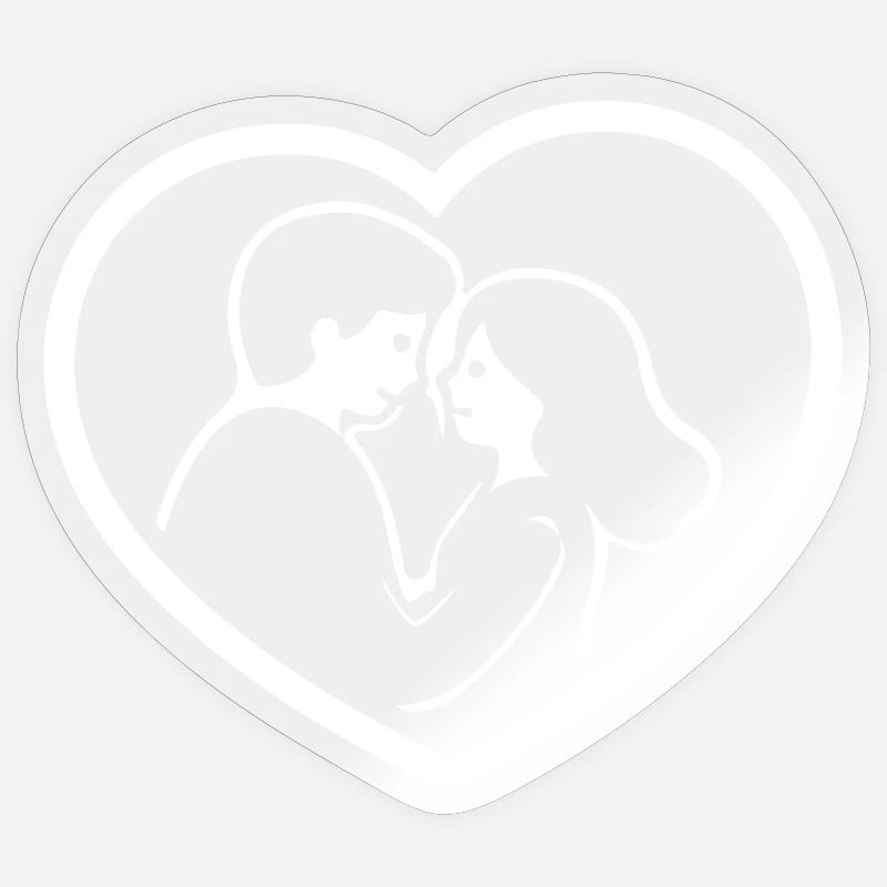 Relation de couple Sticker taille S (10 x 10 cm)