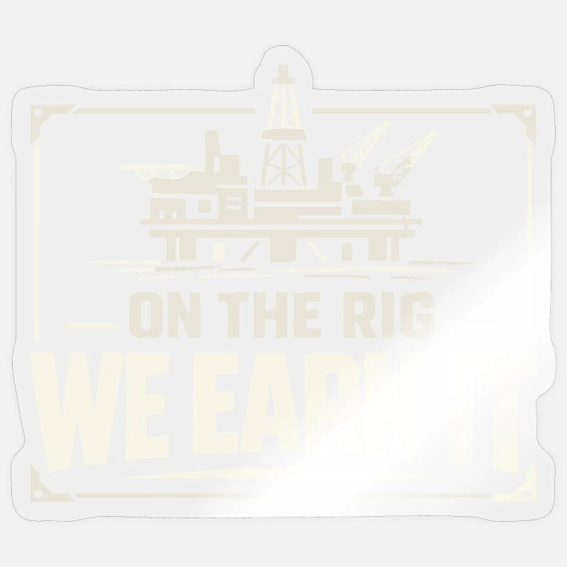 Offshore-bohrer-rig-bohrer Bohrboden Offshore Sticker Größe S (10 x 10 cm)