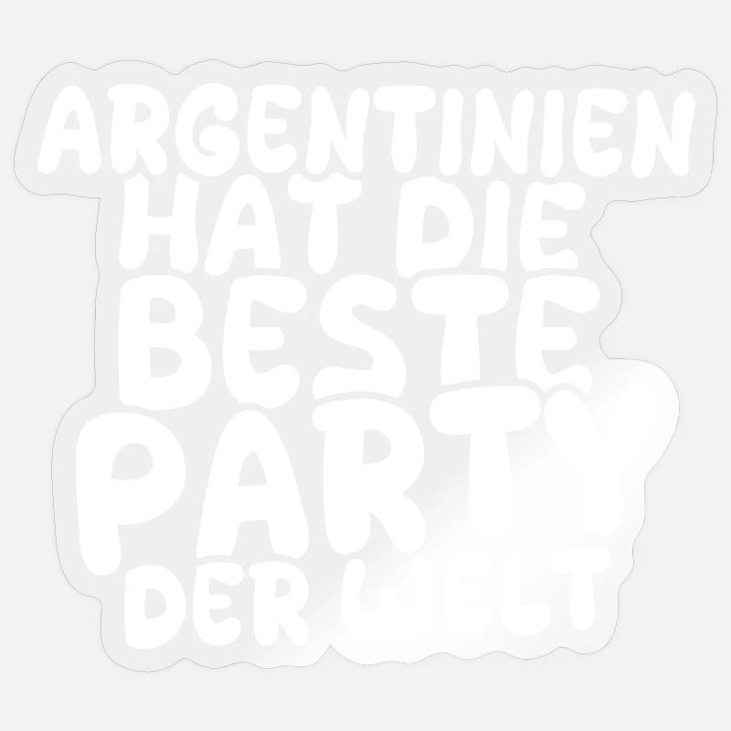Feiern Argentinien Sticker Größe S (10 x 10 cm)