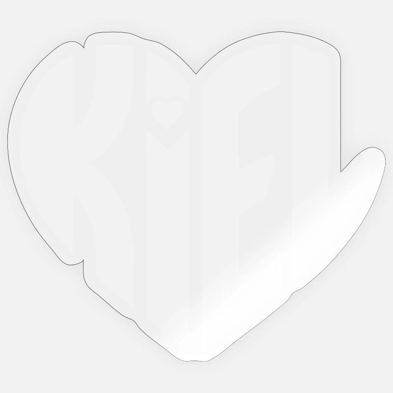 Kiel Heart Typography Sticker size S (10 x 10 cm)