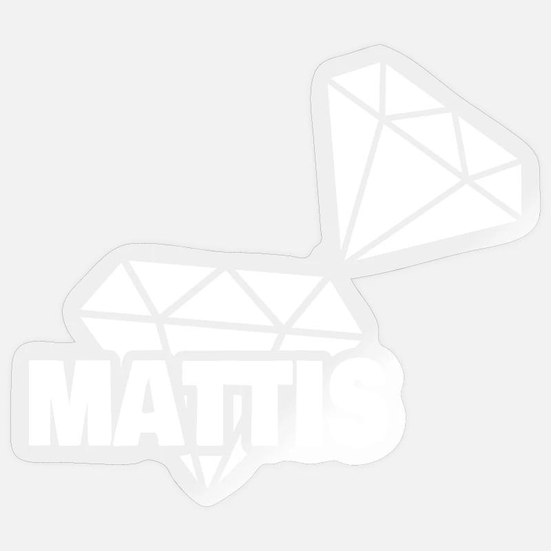 Mattis - Sticker Größe S (10 x 10 cm) - Transparent glänzend