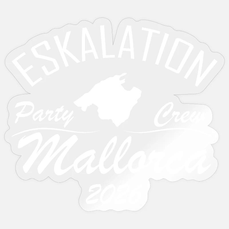 Escalation Mallorca - Sticker size S (10 x 10 cm) - transparent glossy