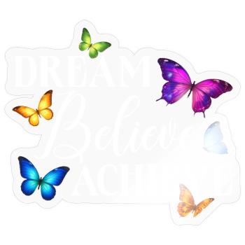 Inspiring Butterfly Monarch Butterfly Garden - Sticker size S (10 x 10 cm) - transparent glossy - Front