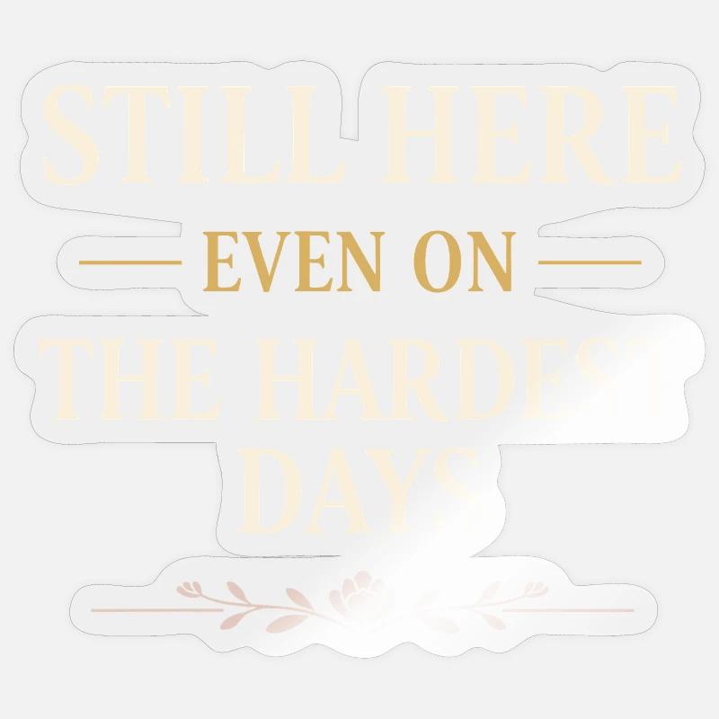Endometriosis awareness Endo Warrior - Sticker size S (10 x 10 cm) - transparent glossy