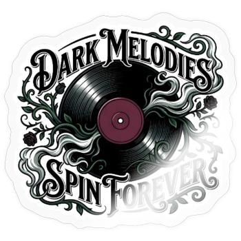 Dark Melodies Spin Forever - Sticker size S (10 x 10 cm) - transparent glossy - Front