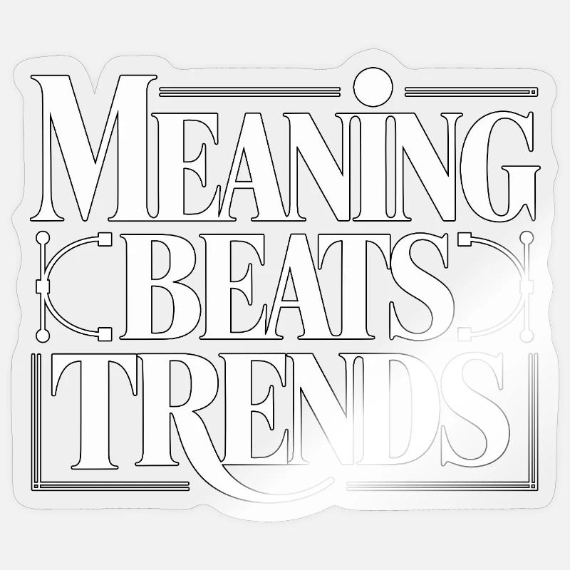 Logo Designer Meaning Beats Trends Visual Designer Sticker Größe S (10 x 10 cm)