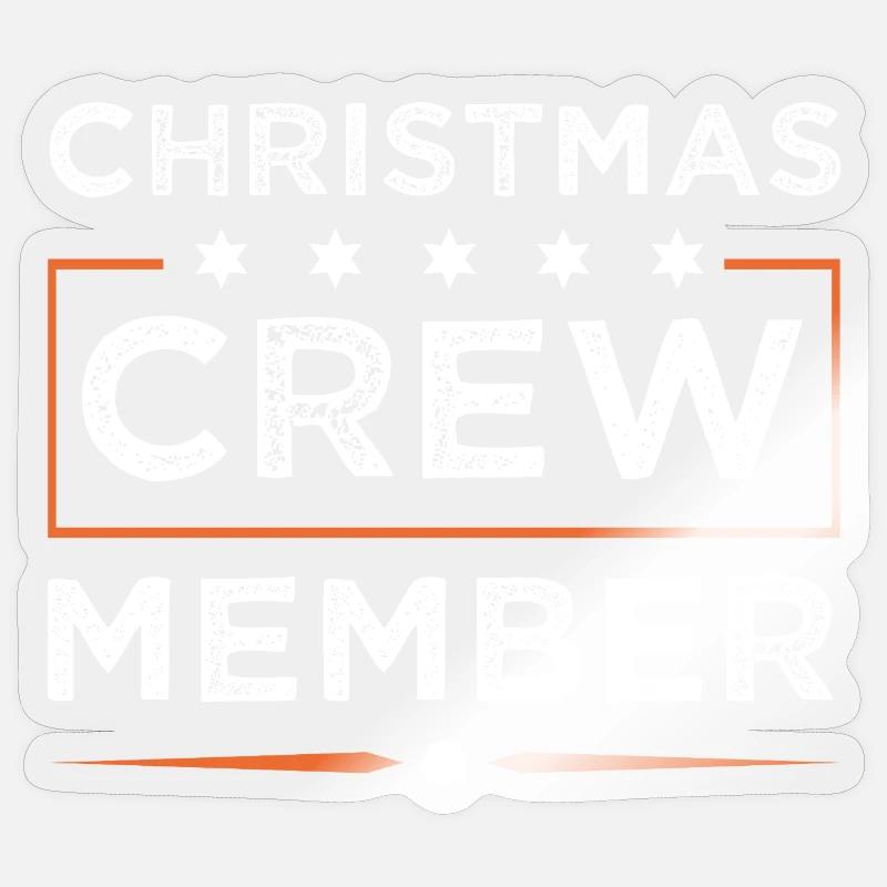Christmas Crew - Sticker size S (10 x 10 cm) - transparent glossy