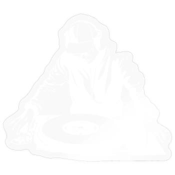 Dj Sketch - Sticker taille S (10 x 10 cm) - brillant transparent - Devant
