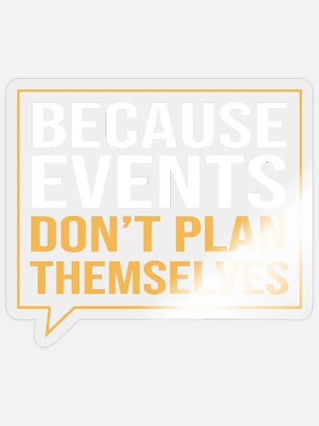 Event Planer - Sticker Größe S (10 x 10 cm) - Transparent glänzend