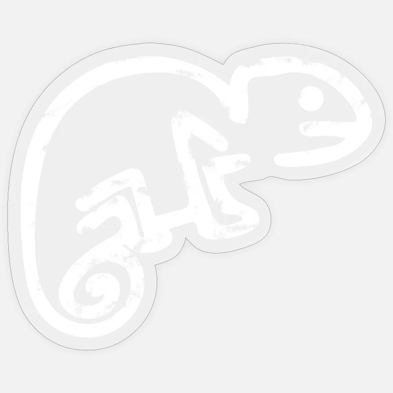 Chameleon Chalk Sticker size S (10 x 10 cm)