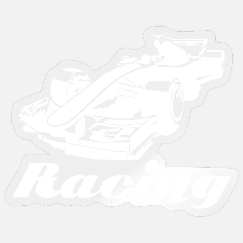 Course - Sticker taille S (10 x 10 cm) - brillant transparent