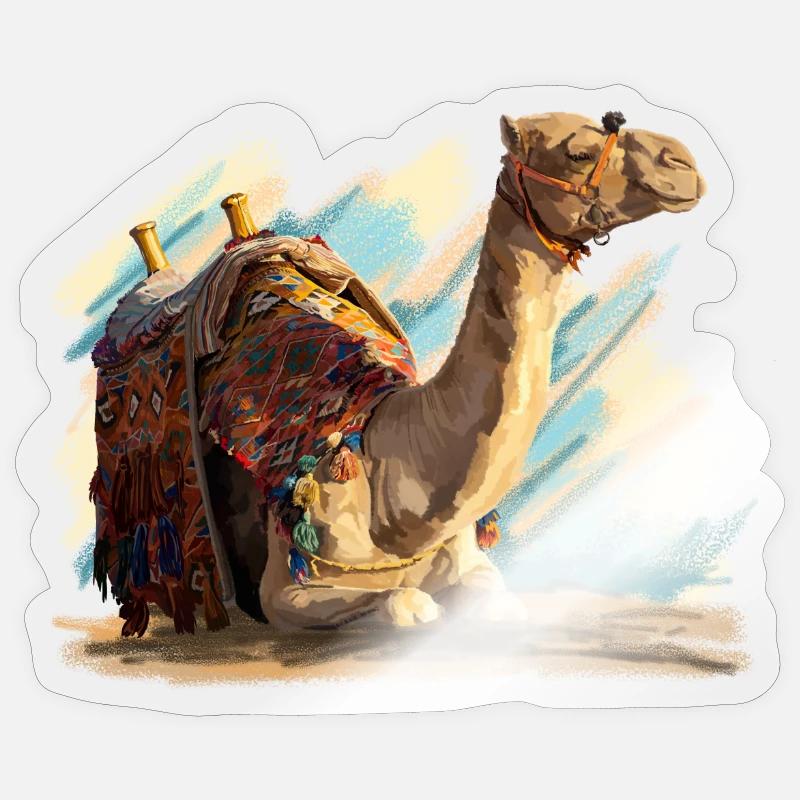 kamel Sticker Größe S (10 x 10 cm)