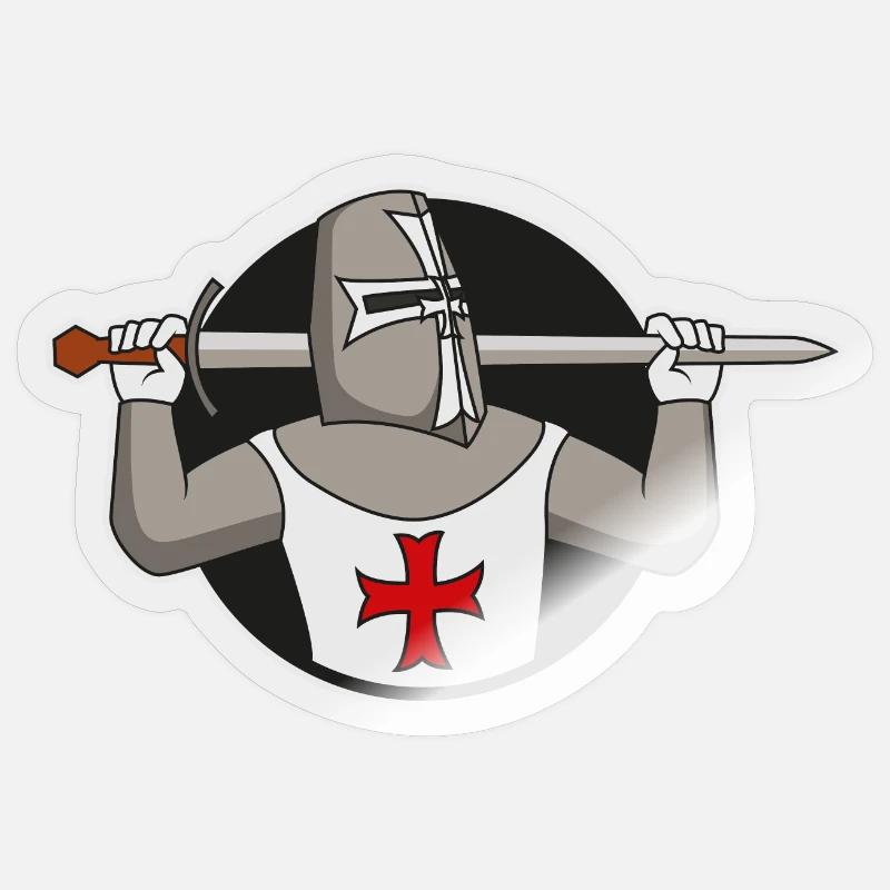 Crusader | Knight Sticker size S (10 x 10 cm)