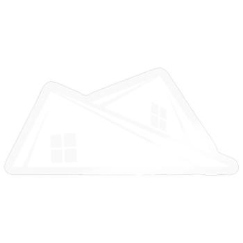 Haus Dach - Sticker Größe S (10 x 10 cm) - Transparent glänzend - Vorne