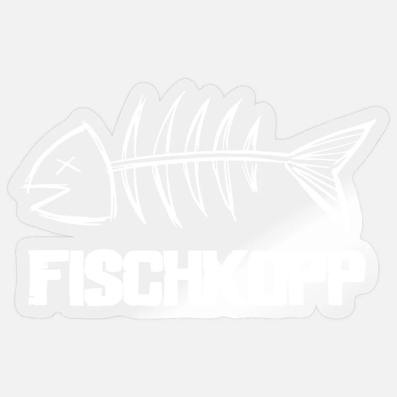 Fischkopp Sticker Größe S (10 x 10 cm)