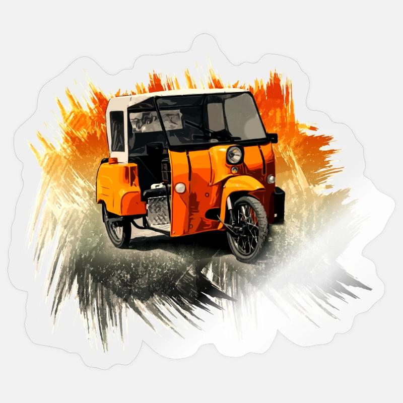 Krause Duo - GDR - Moped - Sticker size S (10 x 10 cm) - transparent glossy