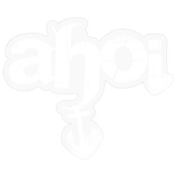 Ahoi - Sticker Größe S (10 x 10 cm) - Transparent glänzend - Vorne