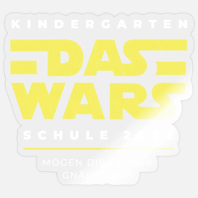 Das Wars Kindegarten Einschulung Sticker Größe S (10 x 10 cm)