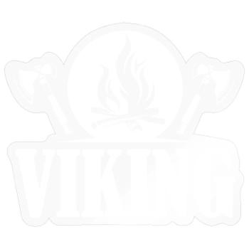 viking viking icon fire axe graphic logo icon - Sticker size S (10 x 10 cm) - transparent glossy - Front