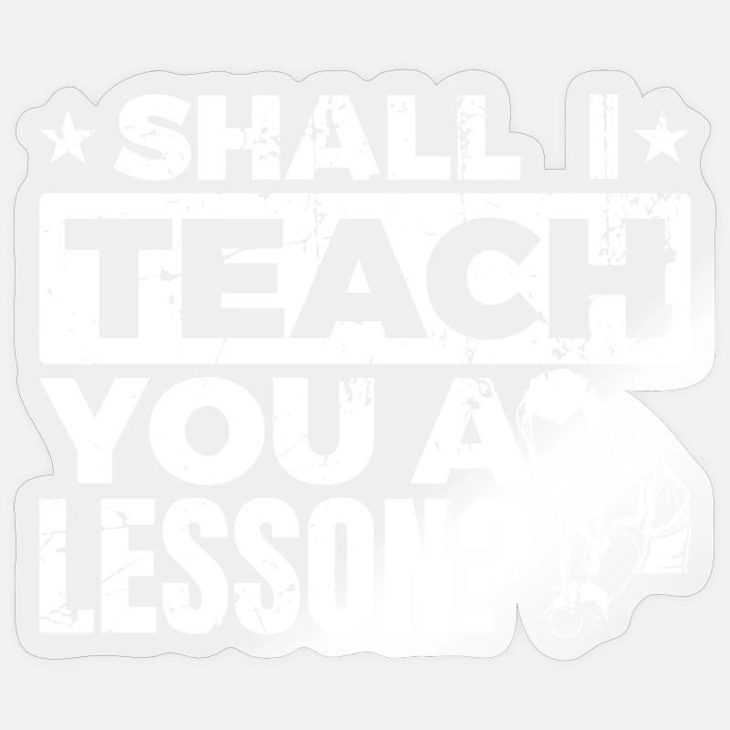 Billiard lesson - Sticker size S (10 x 10 cm) - transparent glossy