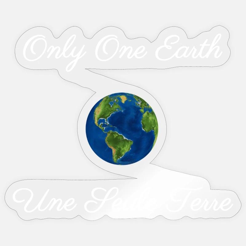 Only One Earth II / Une Seule Terre II Sticker taille S (10 x 10 cm)