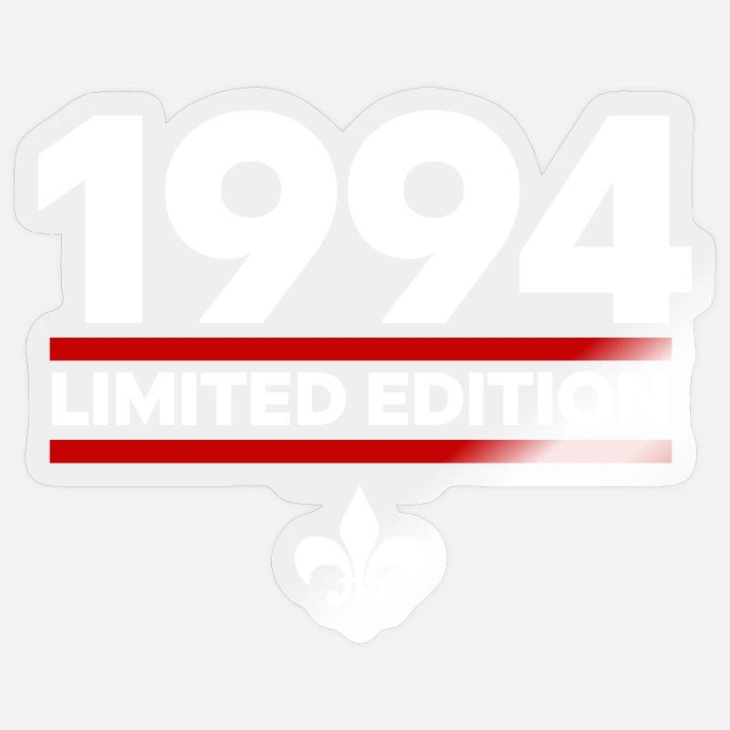 1994 Limited Edition - Sticker size S (10 x 10 cm) - transparent glossy