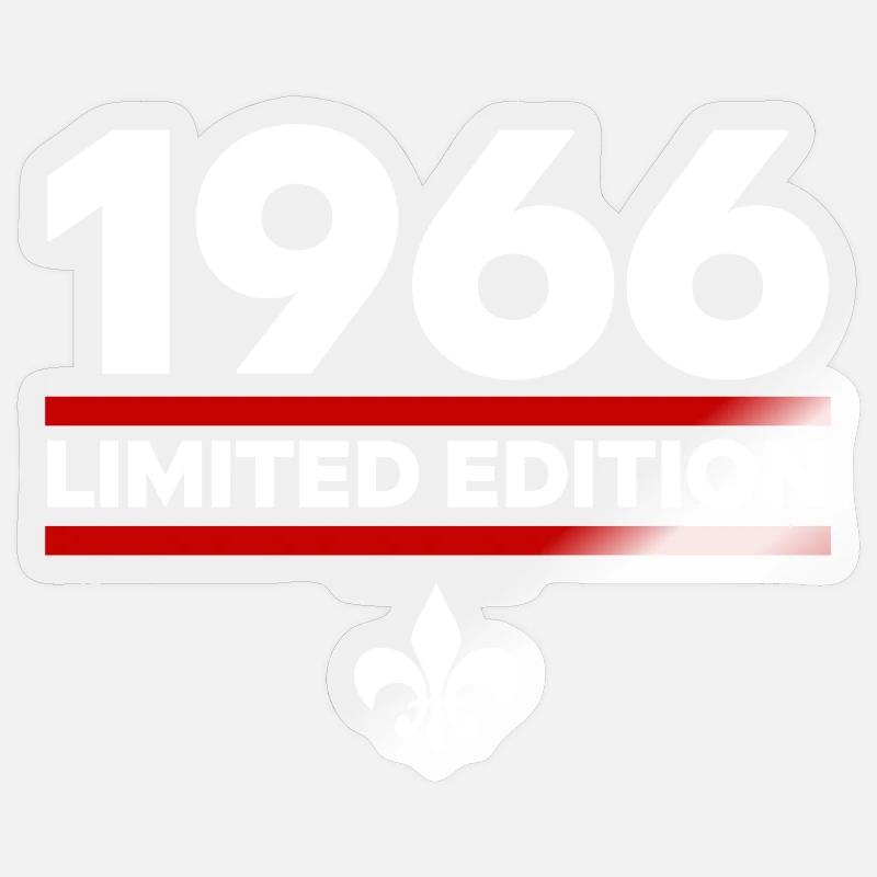 Édition limitée de 1966 - Sticker taille S (10 x 10 cm) - brillant transparent