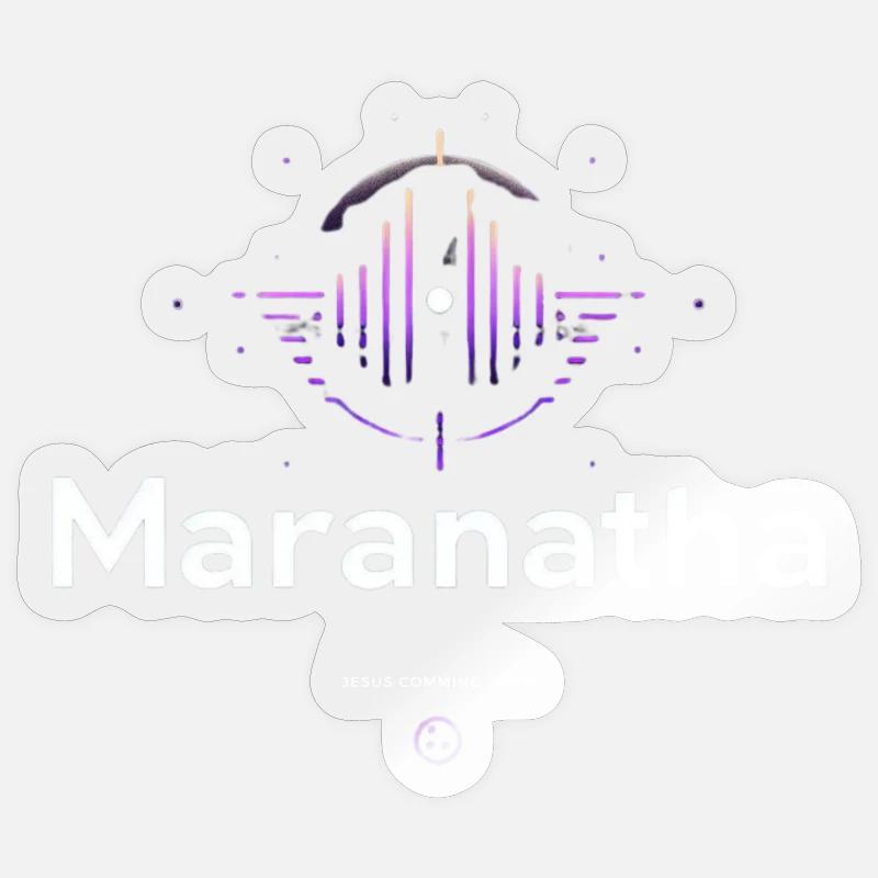 Maranatha Worship Wave Sticker size S (10 x 10 cm)