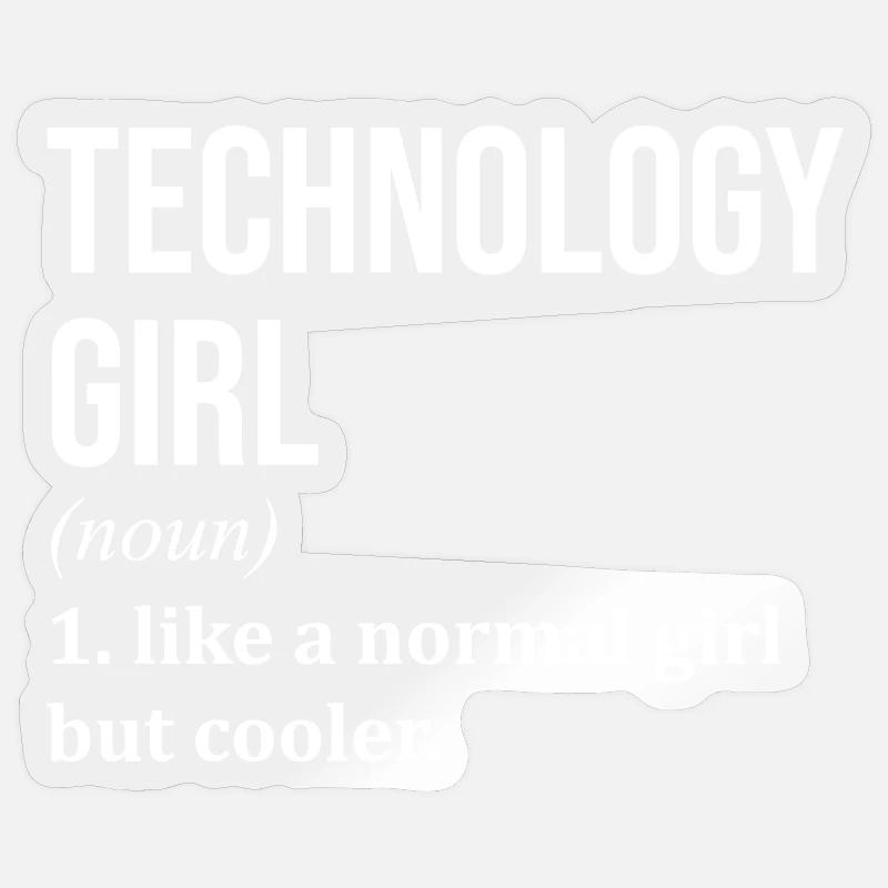 Technologie - Sticker Größe S (10 x 10 cm) - Transparent glänzend