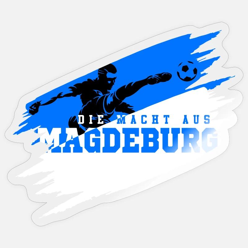 La puissance de Magdebourg - Sticker taille S (10 x 10 cm) - brillant transparent