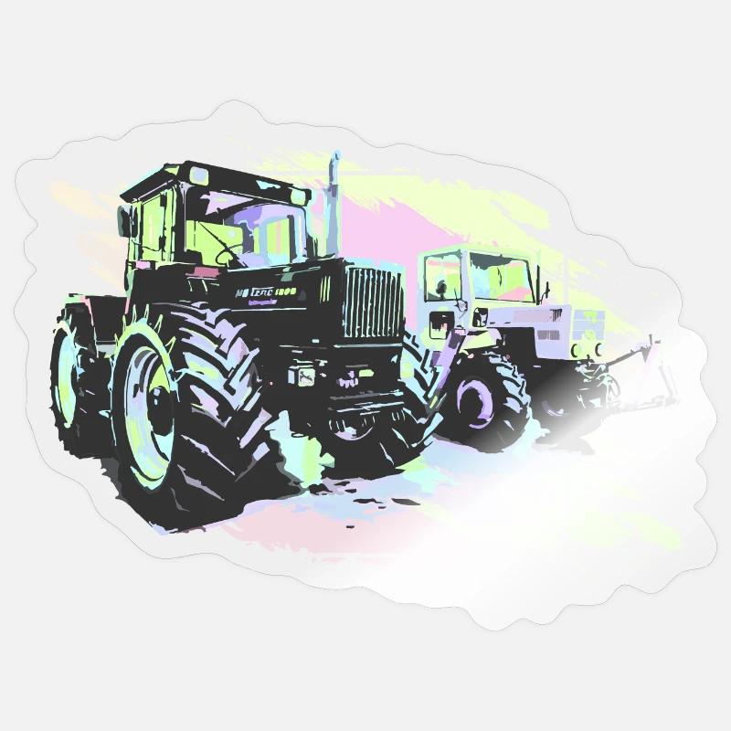 Old tractors Sticker size S (10 x 10 cm)