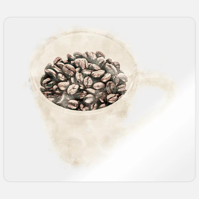 Coffee - Sticker size S (10 x 10 cm) - transparent glossy