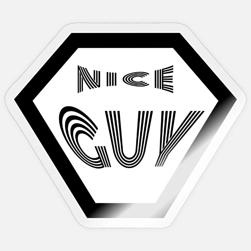NICE GUY netter Junge netter Typ Sticker Größe S (10 x 10 cm)