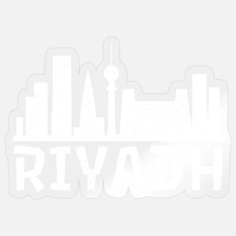 Riyadh Skyline Bold Sticker Größe S (10 x 10 cm)