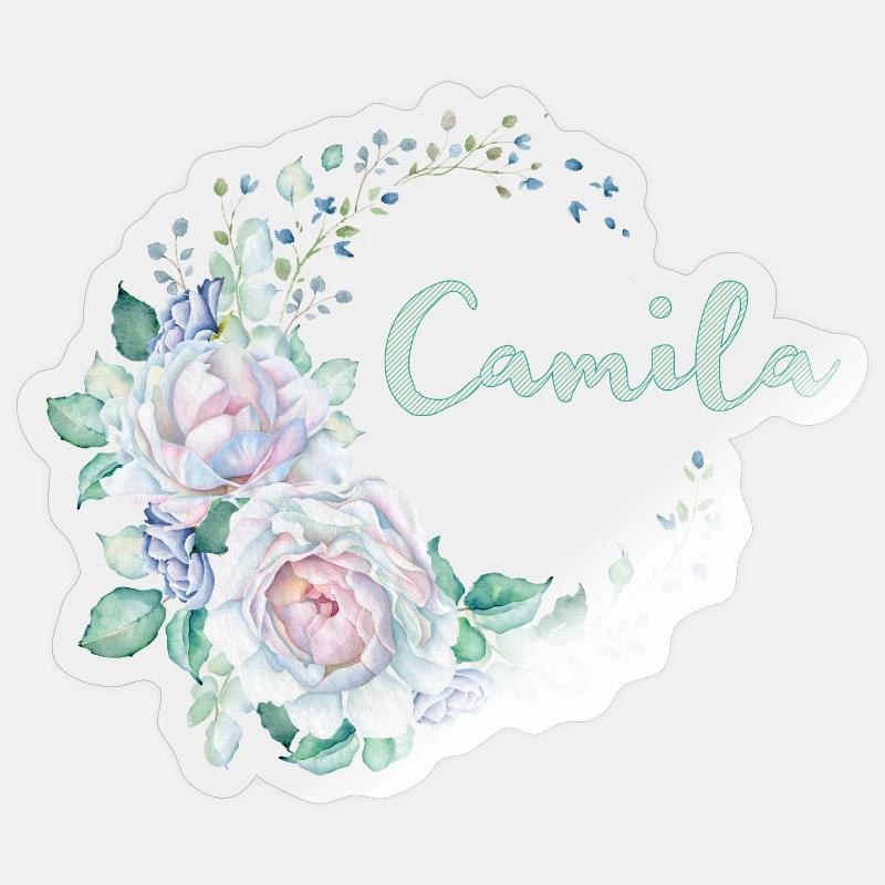 Pour Camila - Sticker taille S (10 x 10 cm) - brillant transparent