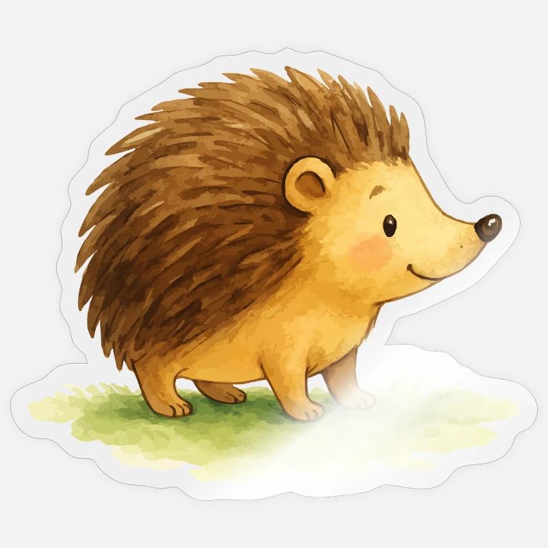 Bande dessinée hérisson Sticker taille S (10 x 10 cm)