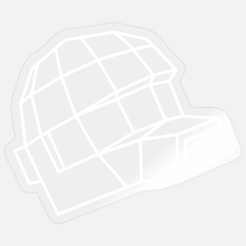 Daft Helm – Electro, Dance & Robot Style Sticker size S (10 x 10 cm)