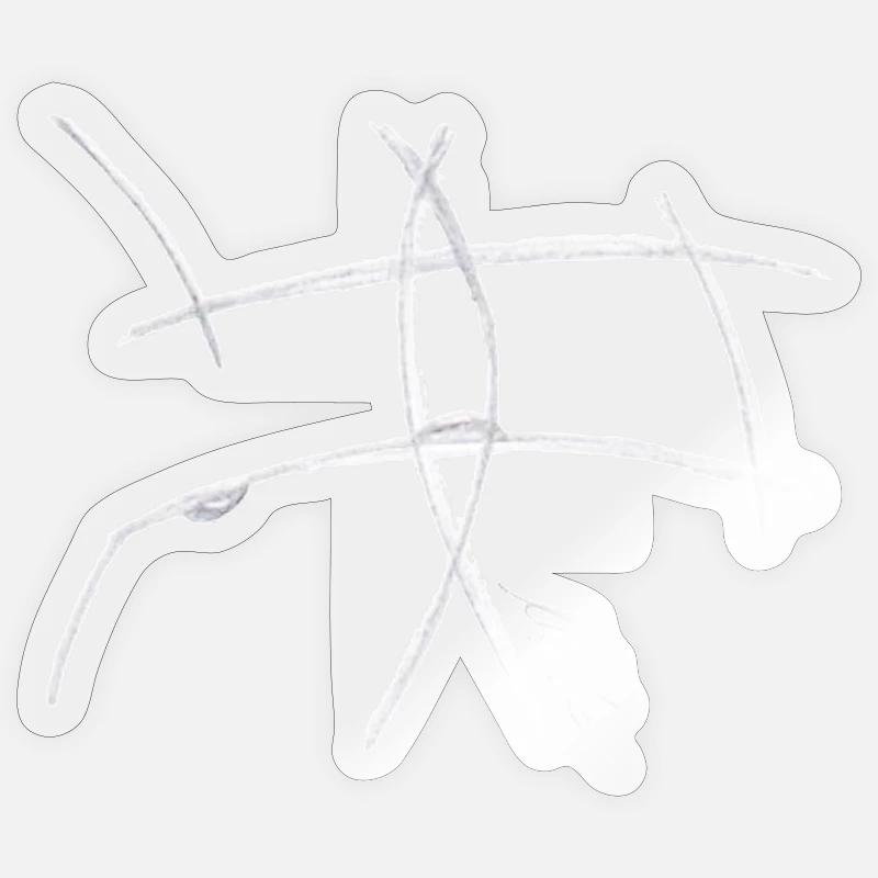 Fessée - Sticker taille S (10 x 10 cm) - brillant transparent