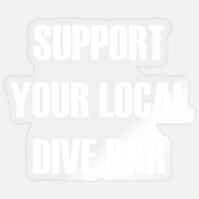 Mon pub, mes règles - Sticker taille S (10 x 10 cm) - brillant transparent