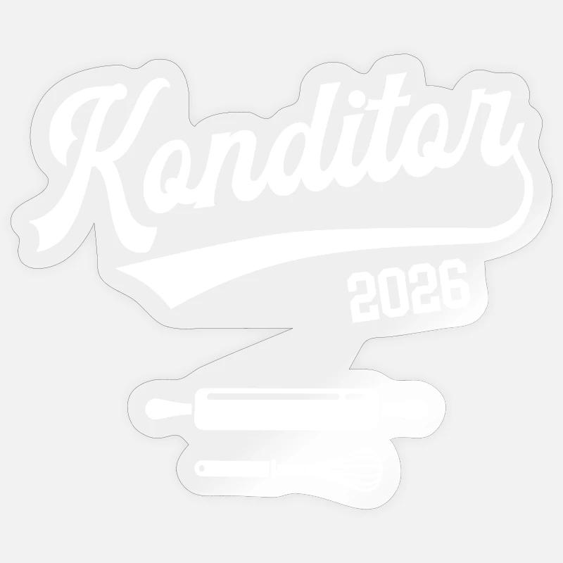 Confectioner 2026 Apprenticeship Profession Confectionery Apprentice Sticker size S (10 x 10 cm)