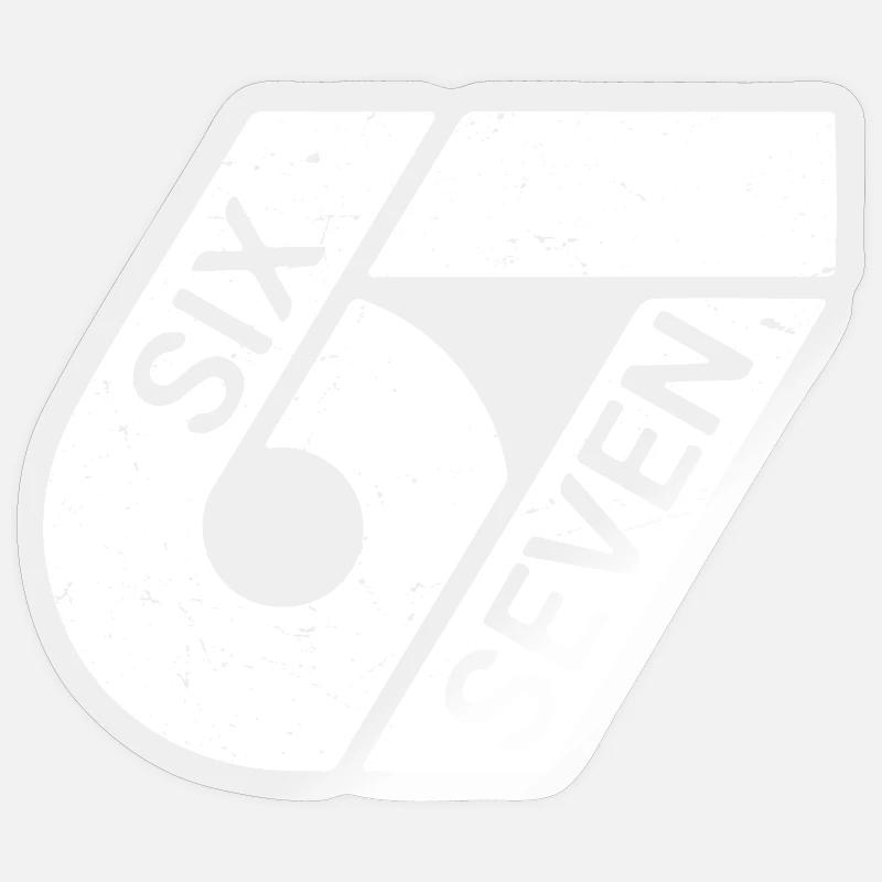 Six Seven Memes - Sticker size S (10 x 10 cm) - transparent glossy
