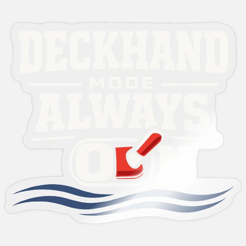 Seamanship Gift for Deckhand Ocean Work Sticker size S (10 x 10 cm)