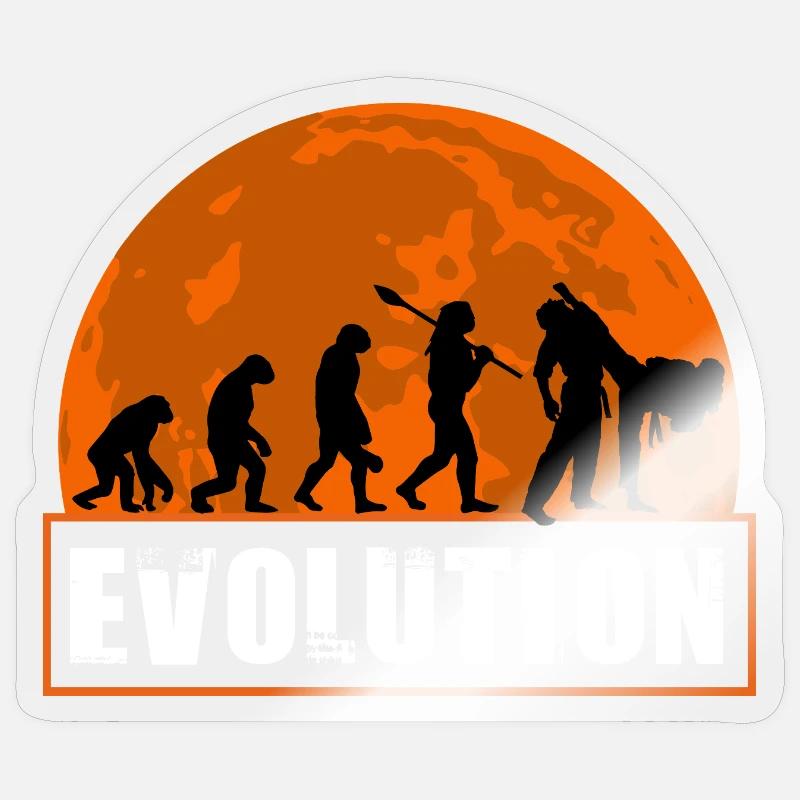 Judo Evolution Martial Arts Sunset Silhouette Sticker size S (10 x 10 cm)